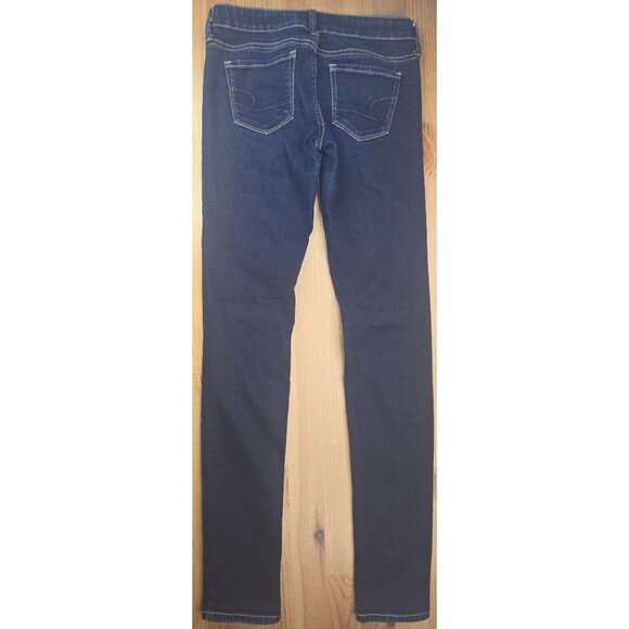 American Eagle Womens Regular Fit Jeans 4 Dark Wash Stretch Denim 28 x 32 - Picture 2 of 7